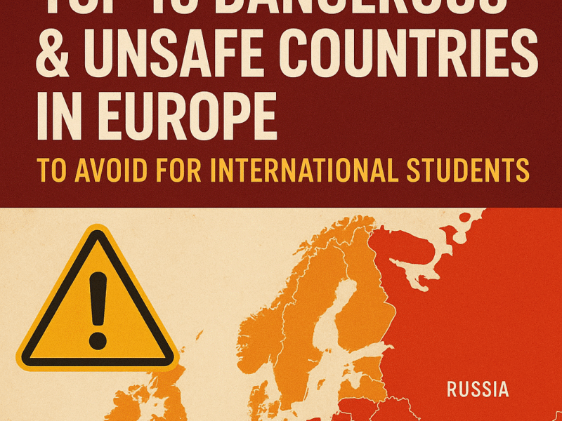 unsafe countries in europe for international students